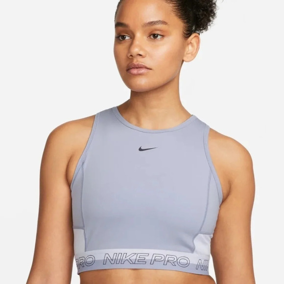 Nike Pro Dri-FITWomen's Cropped Training Tank Top NWT - Picture 1 of 11